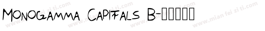 Monogamma Capitals B字体转换